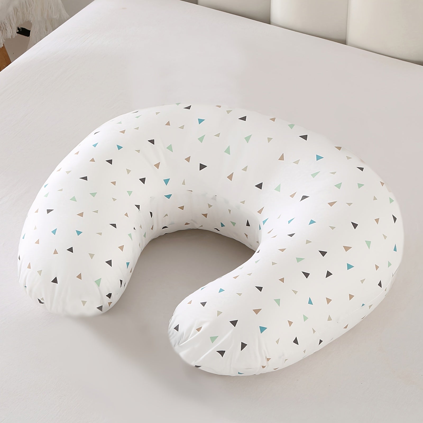 1pc Multifunctional Breastfeeding Pillow, Including Pillow And Pillowcase, C-shaped Breastfeeding Pillow, For Feeding, Designed For Newborns, Removable, Machine Washable