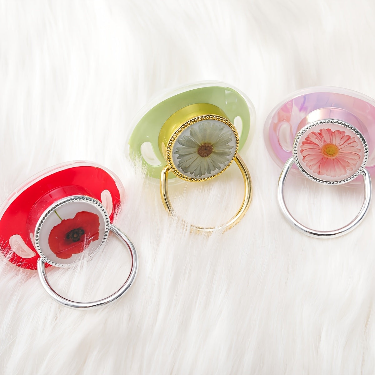 1pc Flower Pacifier Colorful Beautiful Flower Designed Pacifier - 1pc with Dust-Proof Lid | Phthalate-Free, Soft & Comfortable, Safe for Boys & Girls | Perfect Gift for Children, Multiple Choices