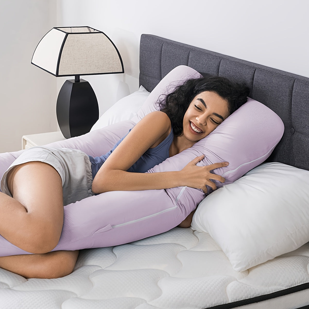 Classic U-Shaped Maternity Body Pillow - 55\