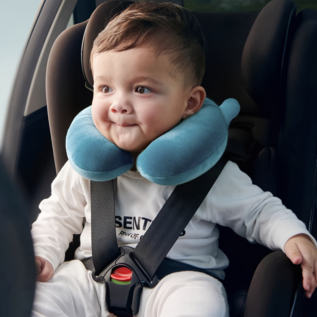 1pc Baby Baby Child U-Shaped Pillow, Safety Seat Pillow Neck Pillow - Soft And Fast Rebound, with Two Small Corners More Cute, Car Special U-Shaped Pillow, a Perfect Gift for Boys And Girls