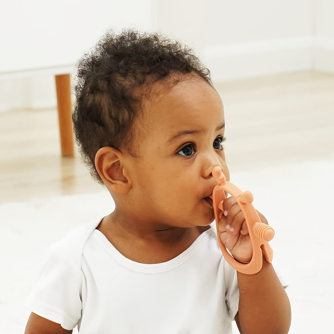 Smily Mia Teething Toys\u002FTeethers for Babies 6-12 Months, Reindeer Baby Chew Toy 3-6 Months for Teething Cutting Off, Get-A-Grip Baby Hand Teether, Silicone Teething Mittens for 0-6Months, Silicone Baby Teether for 3M+