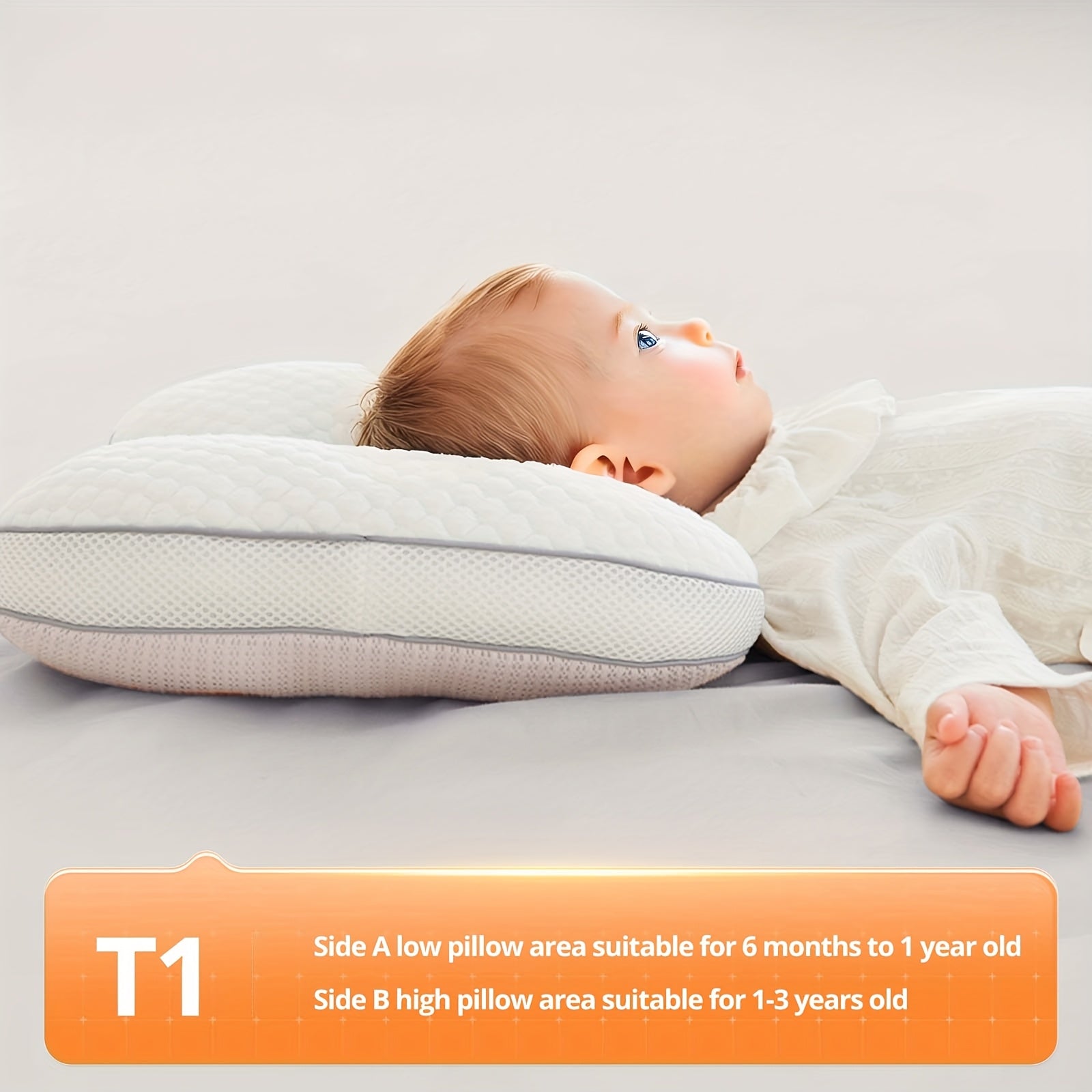 Hypoallergenic Baby Pillow Hypoallergenic Polyester and TPE Filling - Baby Pillow, 30x50cm, Green, Blue, Pink - Perfect for Christmas, Halloween, New Year & Easter Gifts