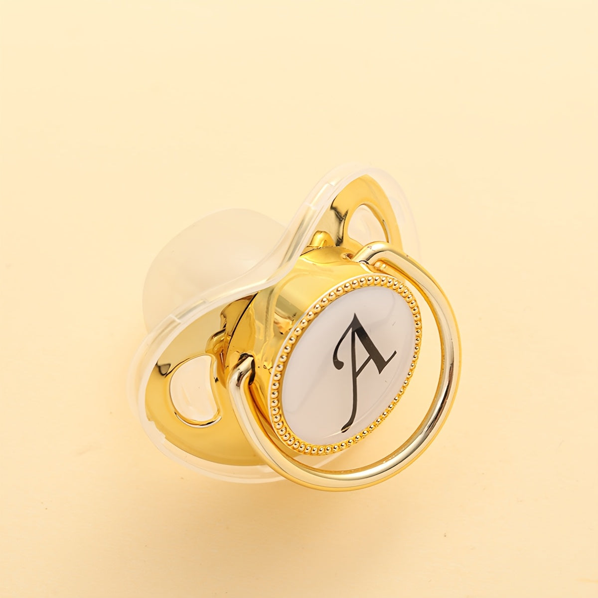 1 Silicone Nipple With Initials Printed On It - Integrated Design, Dust Cover, Easy To Clean, Suitable For Both Boys And Girls, Ideal For Baby Party Gifts With Multiple Options