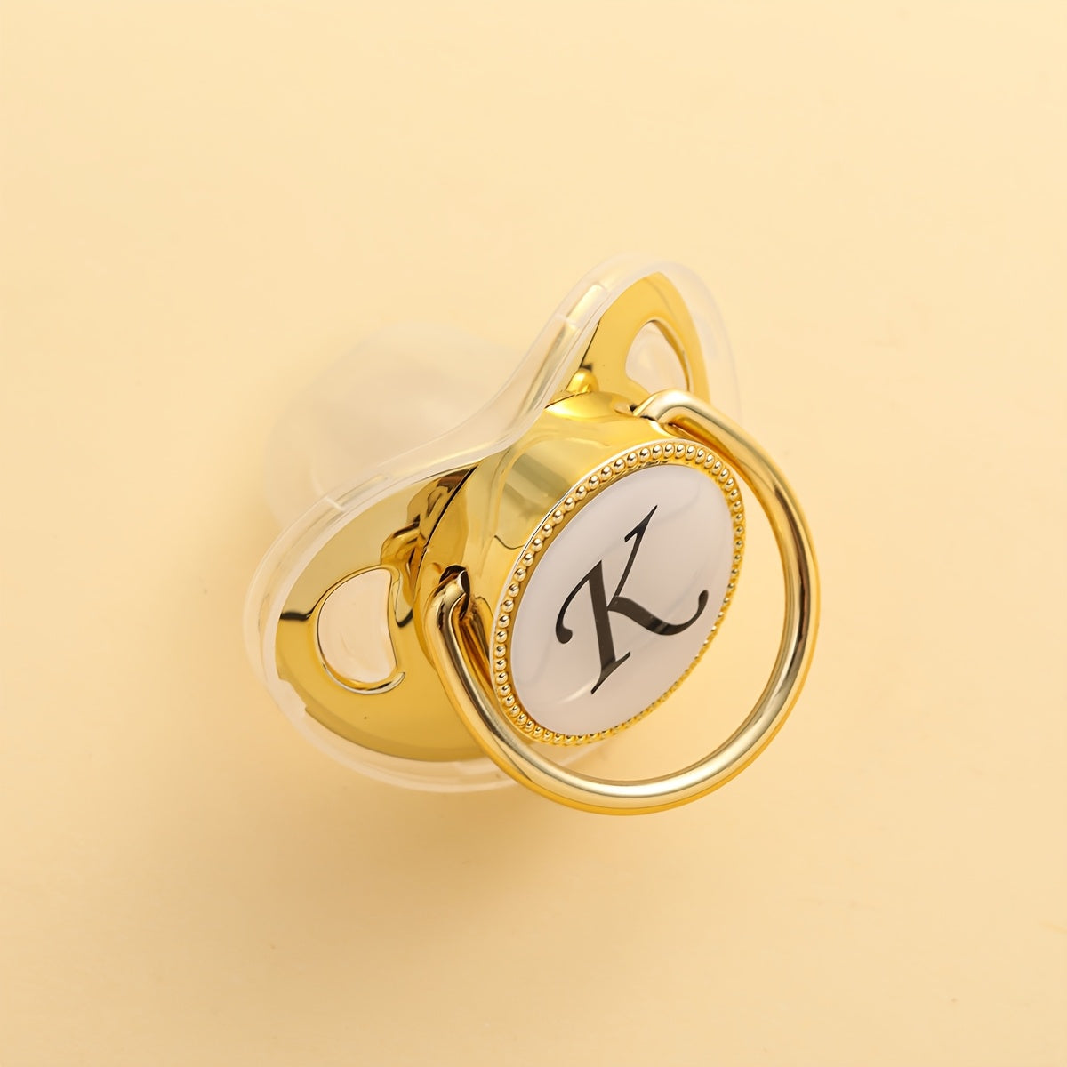 1 Silicone Nipple With Initials Printed On It - Integrated Design, Dust Cover, Easy To Clean, Suitable For Both Boys And Girls, Ideal For Baby Party Gifts With Multiple Options