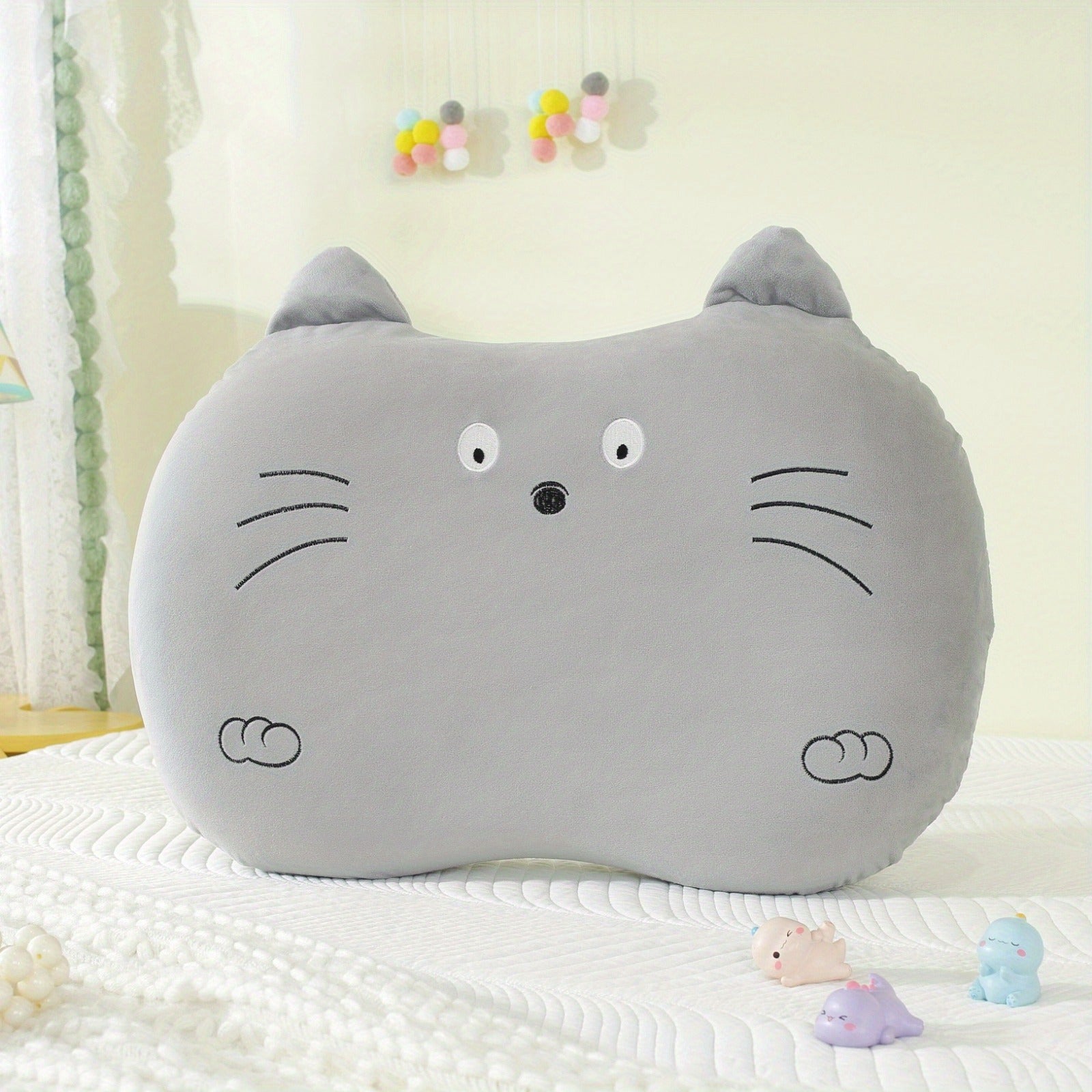Cartoon cat belly, sleeping pillow, cute pillow, soft, memory pillow core