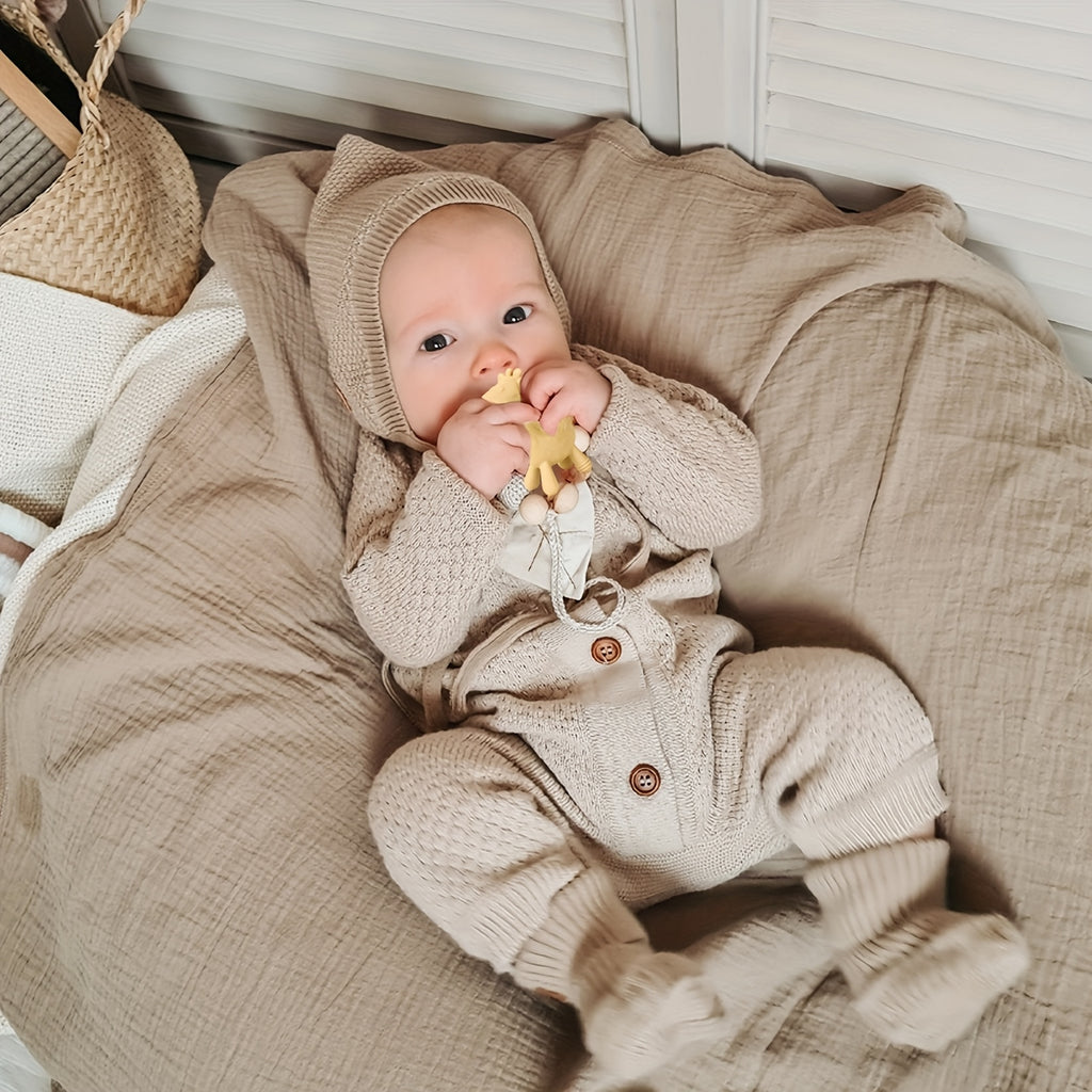 TYRY.HU Baby Deer Teething Toys, Christmas Thanksgiving Holiday Gifts for Babies, Food-Grade Silicone Teethers for Infants, Soothing Gums & Stocking Stuffers, BPA-Free Chew Toys