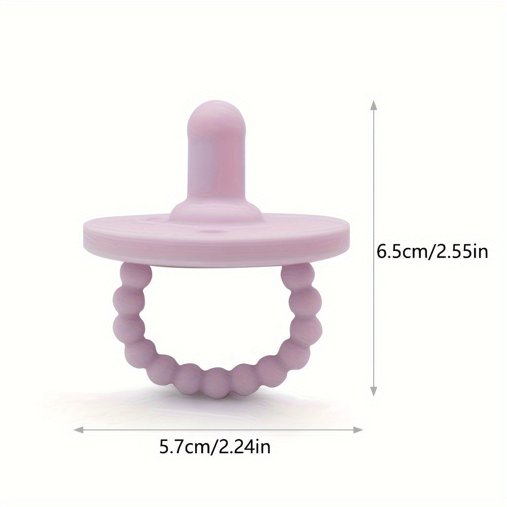 Two Pacifiers Made of Food-Grade Silicone, Easy to Grip, Perfect for Christmas Gifts.