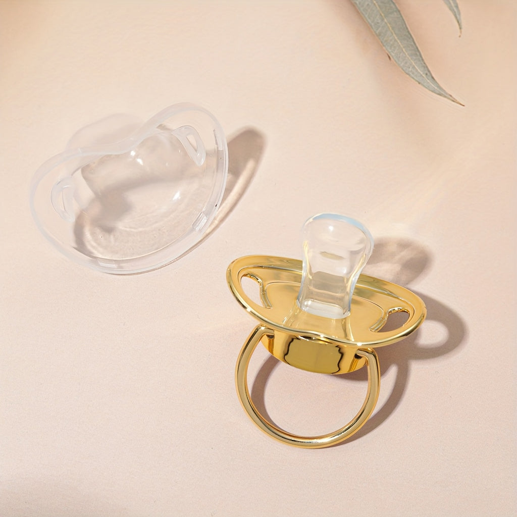 1 Dustproof Silicone Nipple With Multiple Styles To Choose From, Easy To Clean, Soft And Comfortable, Suitable For Day And Night Use, Perfect For Both Boys And Girls, And An Ideal Baby Party GifT Dustproof Design With Cover