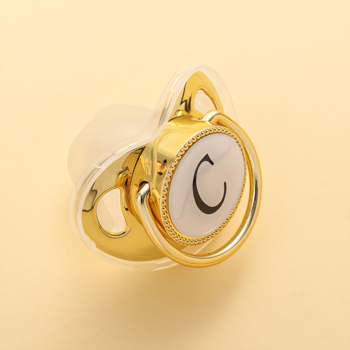 1 Silicone Nipple With Initials Printed On It - Integrated Design, Dust Cover, Easy To Clean, Suitable For Both Boys And Girls, Ideal For Baby Party Gifts With Multiple Options