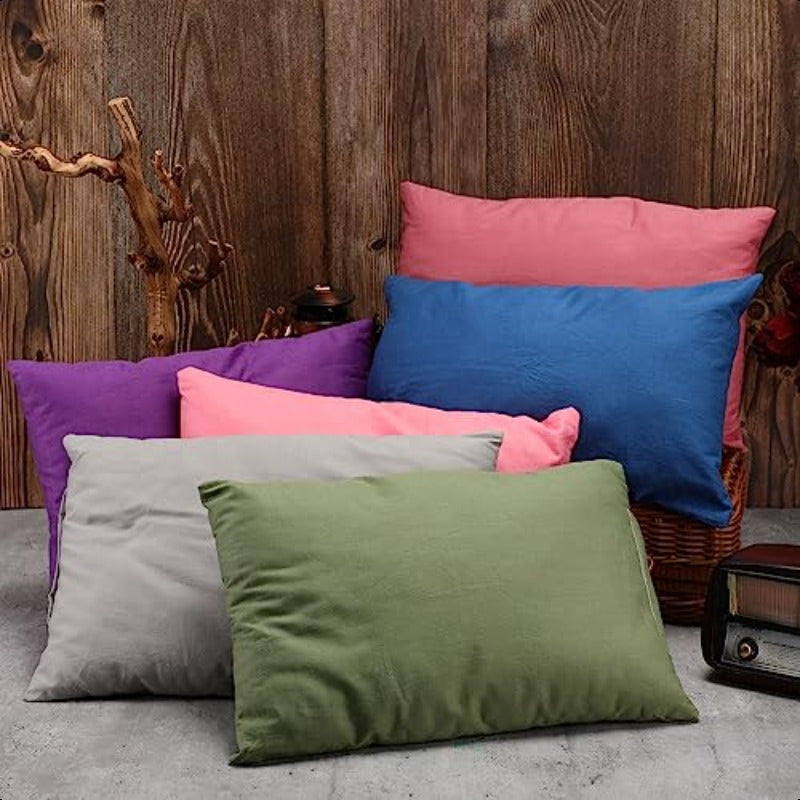 Mini Pillows for Daycare 9.1 x 13.8'' Small Travel Pillow Bulk Soft Breathable Cotton Pillow for Nap Travel Pet Neck Lumbar Purse Insert