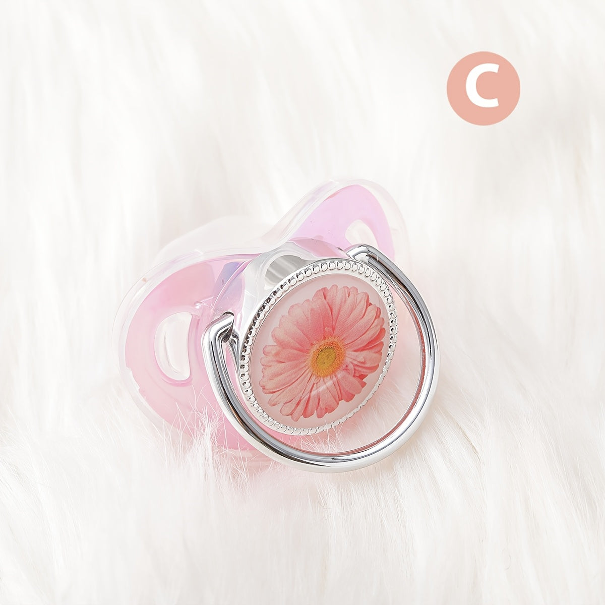 1pc Flower Pacifier Colorful Beautiful Flower Designed Pacifier - 1pc with Dust-Proof Lid | Phthalate-Free, Soft & Comfortable, Safe for Boys & Girls | Perfect Gift for Children, Multiple Choices