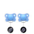 Butterfly Soothing Items 2pcs Butterfly-shaped Soothing Items with Lid | 1 Round Mouth Soothing Item, 1 Flat Mouth Soothing Item, Two Different Designs for Day and Night Use, Suitable for Boys and Girls, Best Choice for Festivals and Birthday Gifts