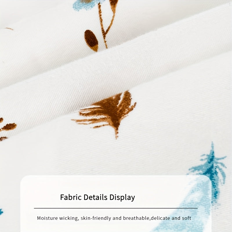 Portable Nursing Pillow Portable 3D Ergonomic Comfortable Handheld Nursing Pillow | Soft Polyester Cover, Multi-Color Leaf Pattern, Washable, Hands-Free Feeding Aid for Moms & Caregivers, Postpartum Support, Breastfeeding