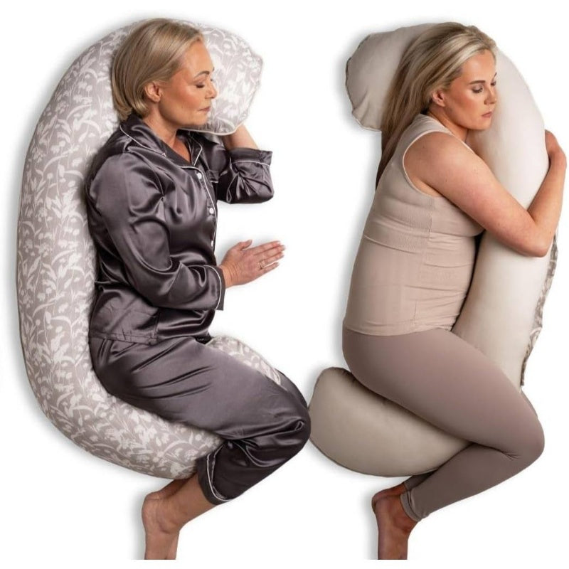 55 Inch C-Shaped Maternity Pillow for Sleep, Featuring a Cooling Cover And Soft Support for Women, Ideal for Back, Legs, And Belly, Perfect for Side Sleepers And Adults