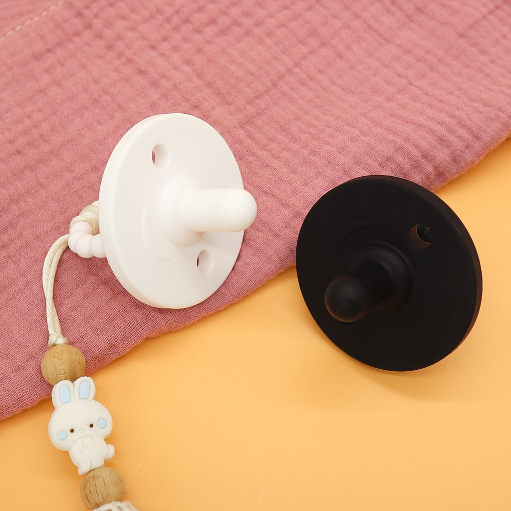 Soft Baby Pacifier Soft Silicone Baby Pacifier | Newborns Feeder Teethers Nipples Cute Soothe Nibbler Round Shape Soother for Boy and Girl
