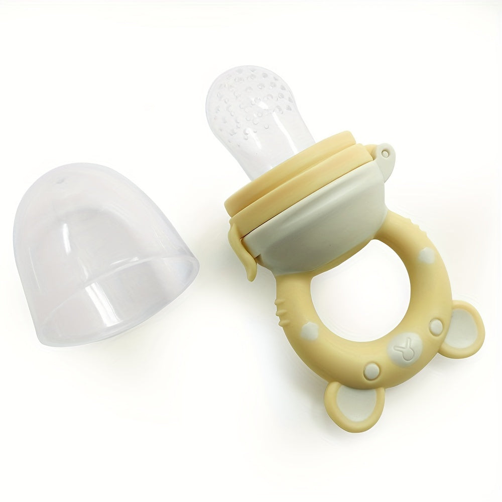 Silicone Fruit And Vegetable Feeding Pacifier for Infants 0-3 Years - Food-Grade with Fresh Feeder And Breastmilk Popsicle Mold Features