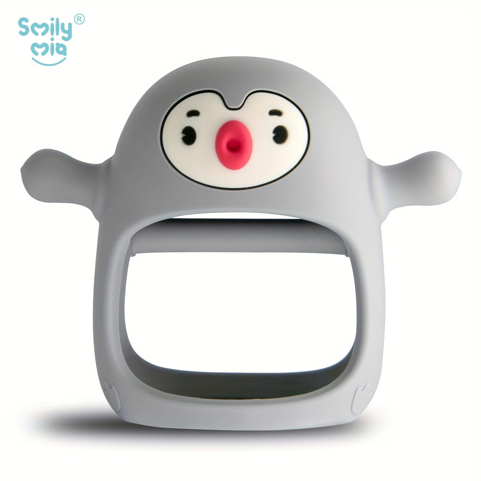 Smily Mia Baby Teething Toys - BPA-Free Silicone Teething Mittens for 0-6 Months, Never Drop Grip, Dishwasher Safe Blue Teether for Breast-Fed Babies & Infants 3-6 Months