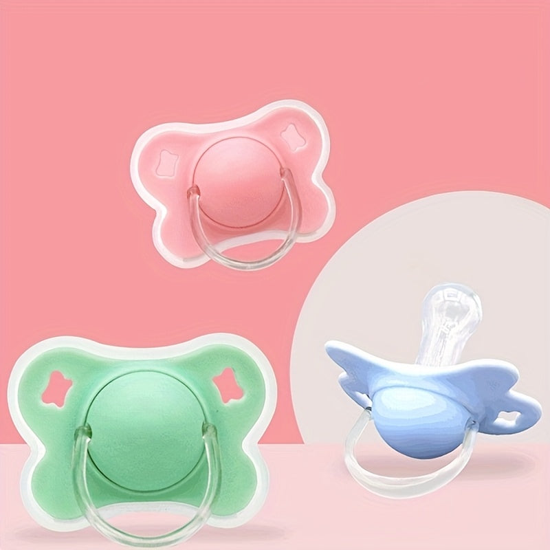 Butterfly Soothing Items 2pcs Butterfly-shaped Soothing Items with Lid | 1 Round Mouth Soothing Item, 1 Flat Mouth Soothing Item, Two Different Designs for Day and Night Use, Suitable for Boys and Girls, Best Choice for Festivals and Birthday Gifts