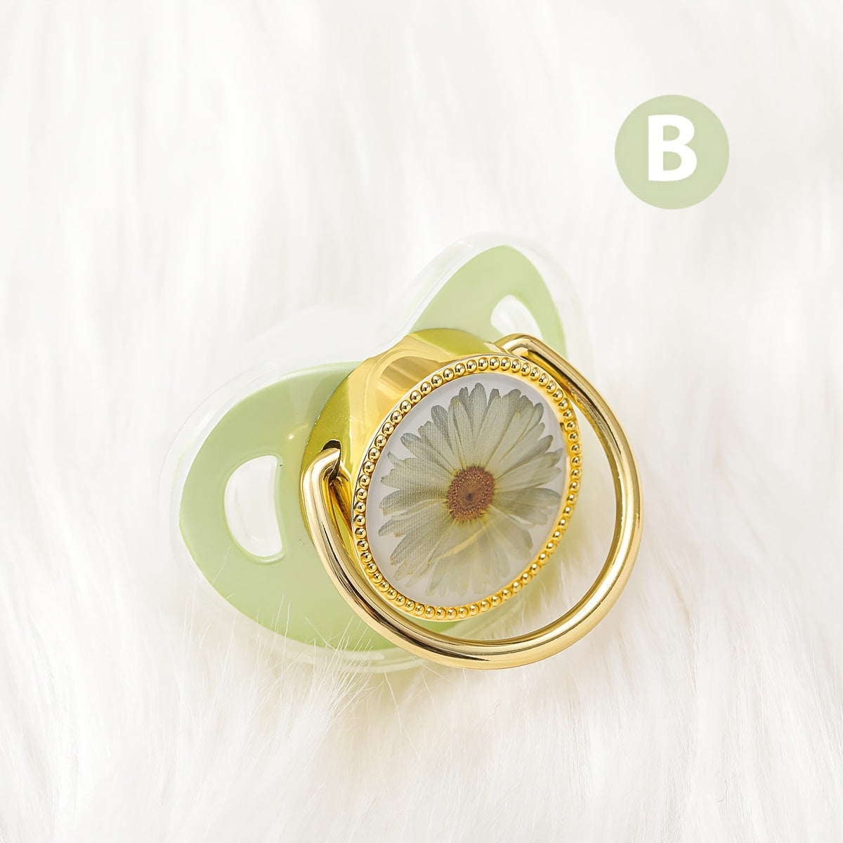 1pc Flower Pacifier Colorful Beautiful Flower Designed Pacifier - 1pc with Dust-Proof Lid | Phthalate-Free, Soft & Comfortable, Safe for Boys & Girls | Perfect Gift for Children, Multiple Choices