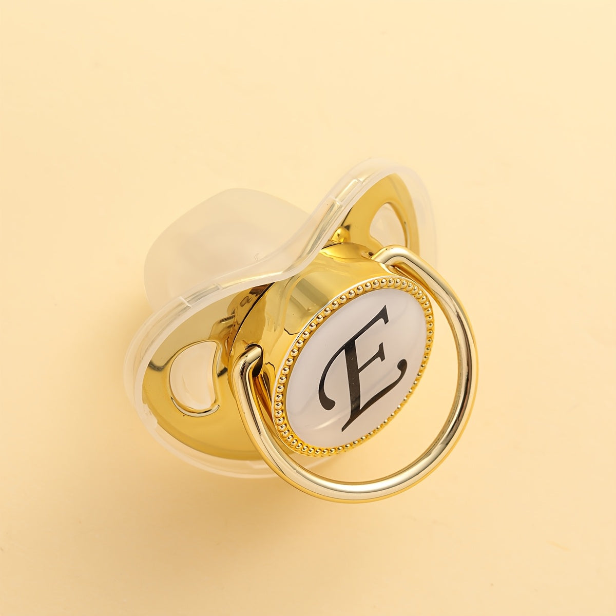 1 Silicone Nipple With Initials Printed On It - Integrated Design, Dust Cover, Easy To Clean, Suitable For Both Boys And Girls, Ideal For Baby Party Gifts With Multiple Options