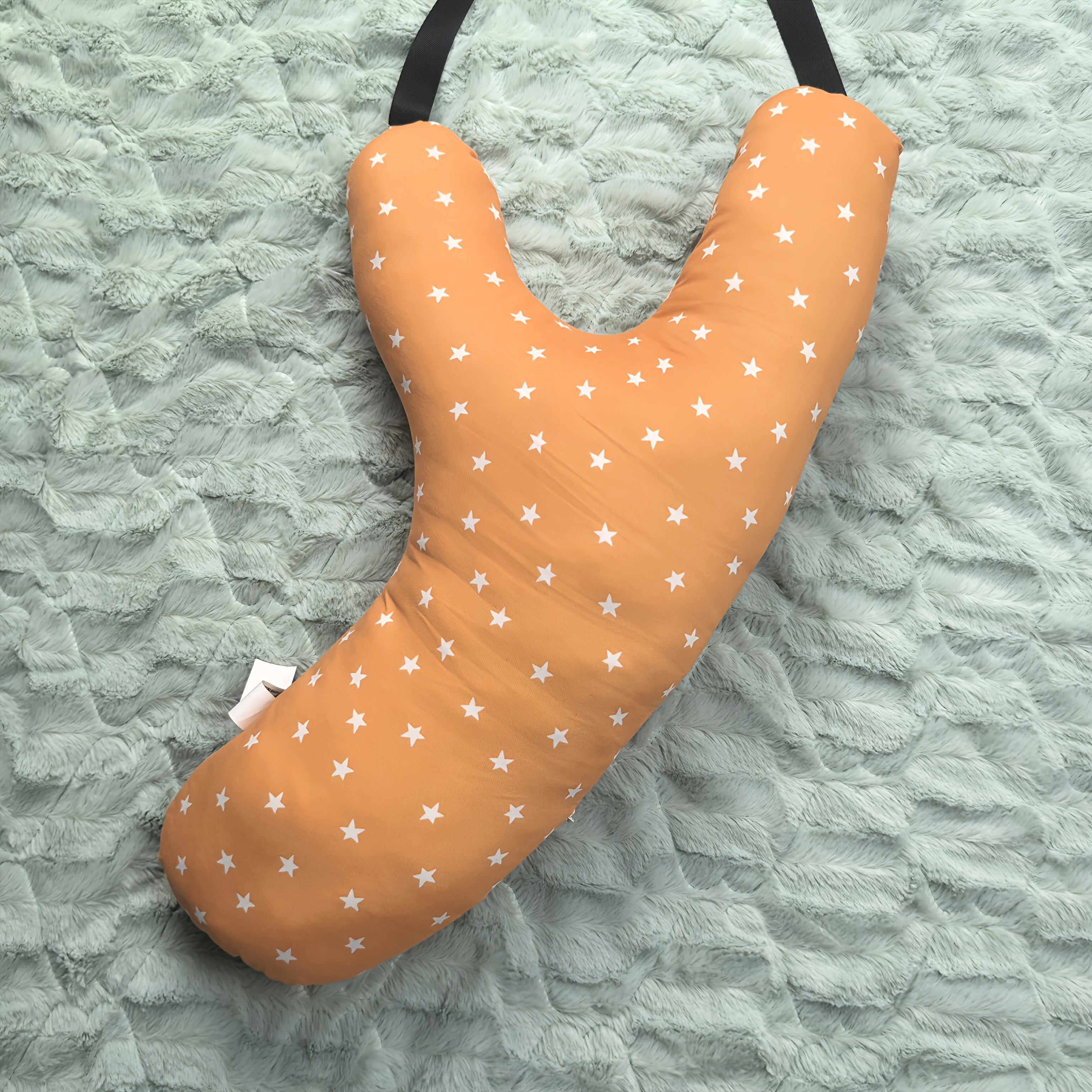 1-Pack Car Child Seat Pillow - Y-Shaped Travel Pillow with Soft Durable Fabric, Ergonomic Design for Long Car Trips, 4 Colors (Mixed) - Safe & Comfortable for Toddlers, Car Child Seat Accessories, Travel Baby Pillow, Yshaped Design, Sturdy Support