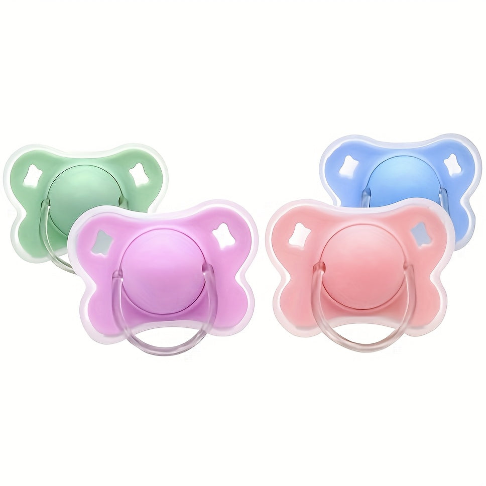 Butterfly Soothing Items 2pcs Butterfly-shaped Soothing Items with Lid | 1 Round Mouth Soothing Item, 1 Flat Mouth Soothing Item, Two Different Designs for Day and Night Use, Suitable for Boys and Girls, Best Choice for Festivals and Birthday Gifts