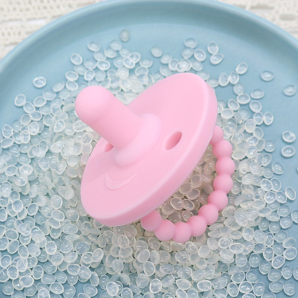 Soft Baby Pacifier Soft Silicone Baby Pacifier | Newborns Feeder Teethers Nipples Cute Soothe Nibbler Round Shape Soother for Boy and Girl