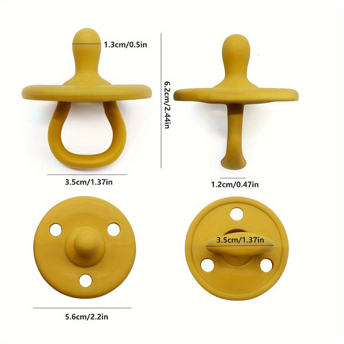 2pcs Youngsters Silicone Soothing Soothing Items, Food Grade Silicone, Easy to Clean, Christmas, Halloween, Thanksgiving Gifts, New Year Gifts