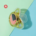 1 Soccer Ball, American Flag, Devil's Eye Silicone Printed Pacifier - Integrated Design with Dust Cover, Easy to Clean, Ideal Baby Party Gift, Multiple Options Available