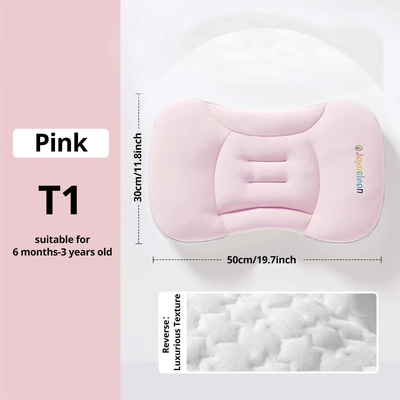 Hypoallergenic Baby Pillow Hypoallergenic Polyester and TPE Filling - Baby Pillow, 30x50cm, Green, Blue, Pink - Perfect for Christmas, Halloween, New Year & Easter Gifts