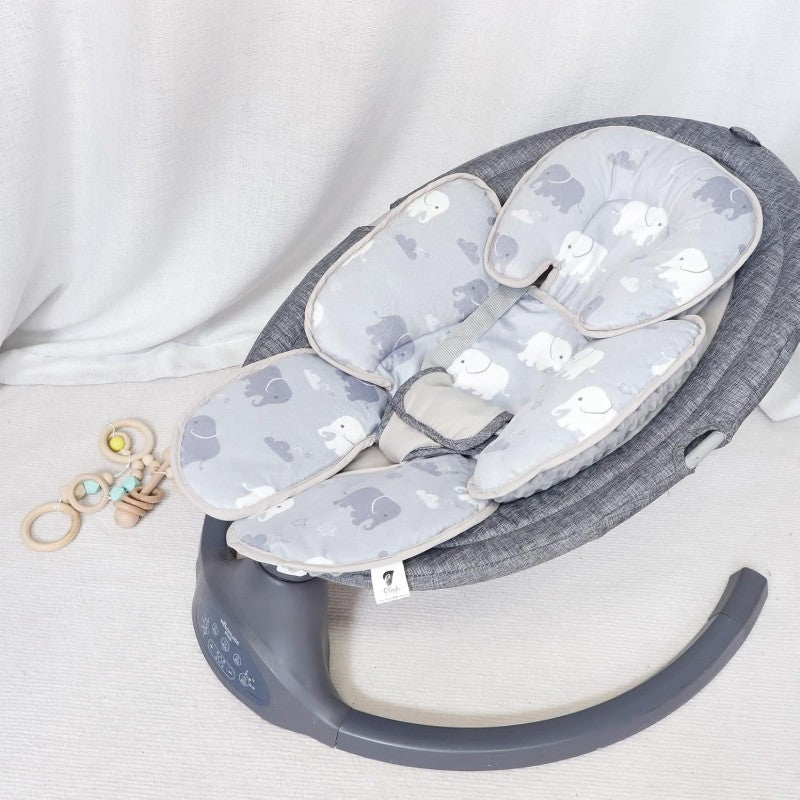 TANOFAR Infant Car Seat Head Support Soft Baby Carseat Head Body Support Elephant Baby Car Seat Insert Cushion for Newborn Boys