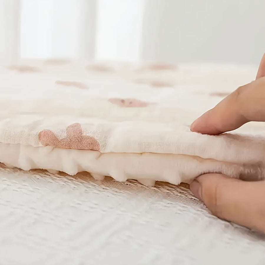 1pc Baby Stroller Seat Cushion - Soft Double-Sided Bear Pattern, Ergonomic Design for Toddler Comfort, Perfect for Christmas, Halloween, Thanksgiving & New Year Gifts, Stroller Seat Cushion, Toddler Comfort Seat, Playful Toddler Seat, Durable Toddler Seat