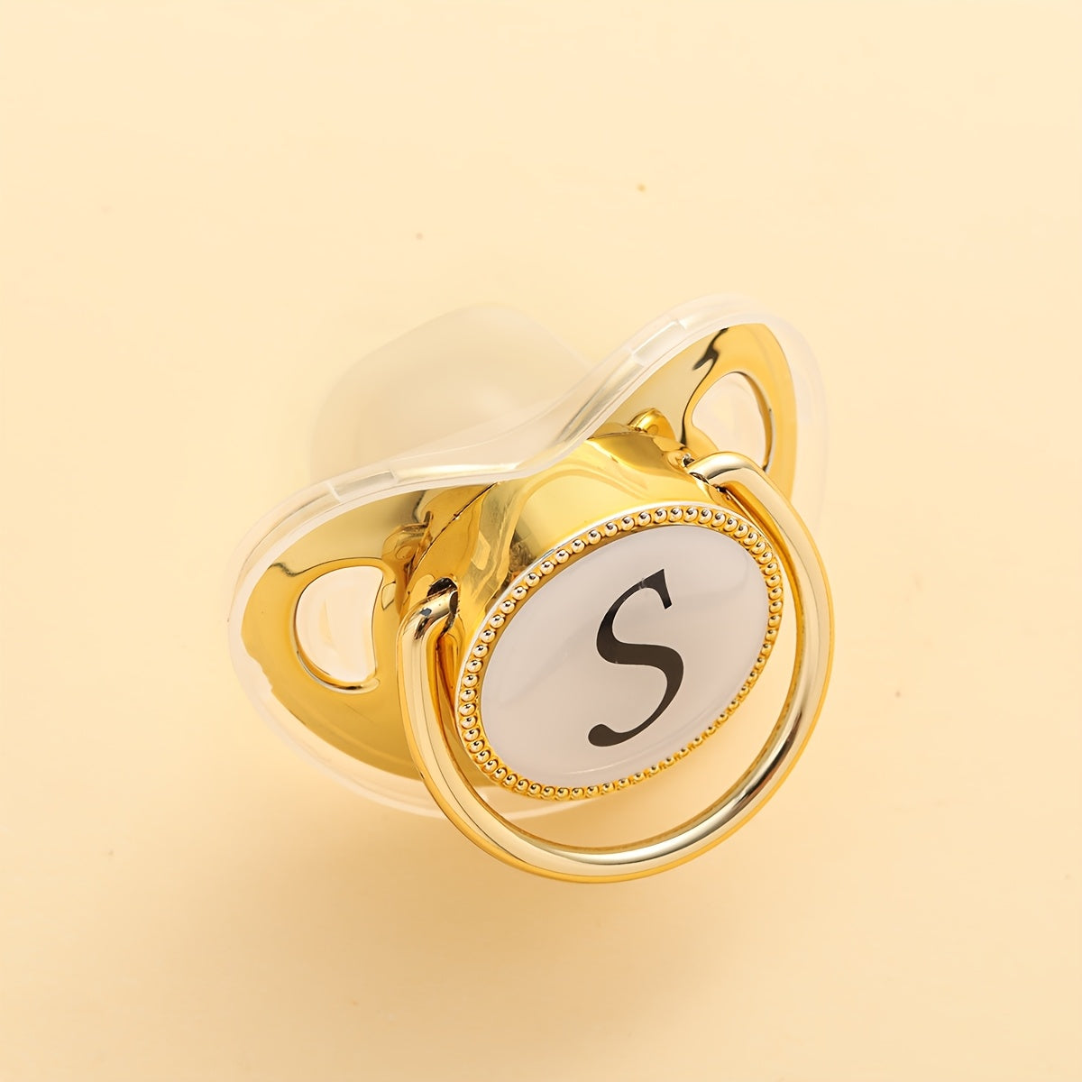 1 Silicone Nipple With Initials Printed On It - Integrated Design, Dust Cover, Easy To Clean, Suitable For Both Boys And Girls, Ideal For Baby Party Gifts With Multiple Options