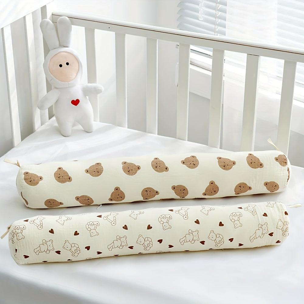 2pcs Cylindrical Pillow Side-Sleeping Bedside Comfort Cushion Long Throw Pillows Removable Washable Headboard Bolster