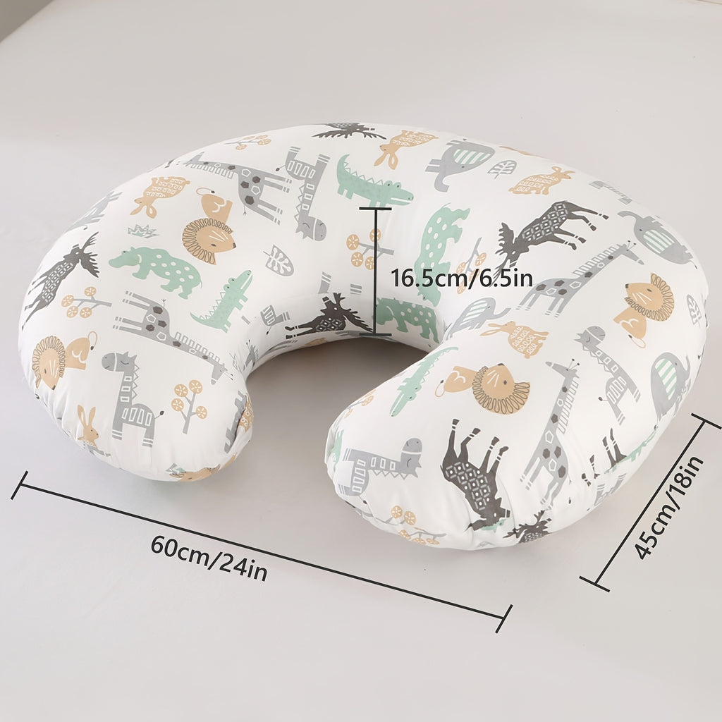 1pc Multifunctional Breastfeeding Pillow, Including Pillow And Pillowcase, C-shaped Breastfeeding Pillow, For Feeding, Designed For Newborns, Removable, Machine Washable