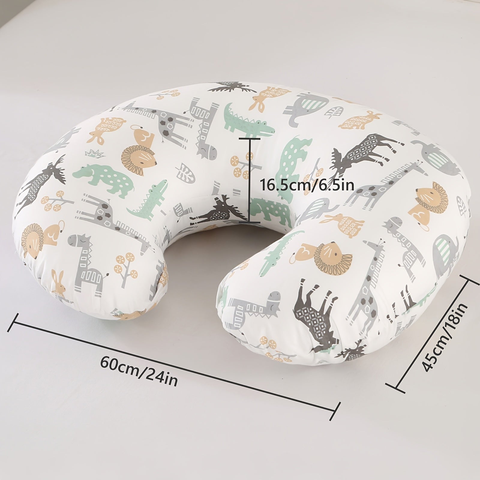 1pc Multifunctional Breastfeeding Pillow, Including Pillow And Pillowcase, C-shaped Breastfeeding Pillow, For Feeding, Designed For Newborns, Removable, Machine Washable