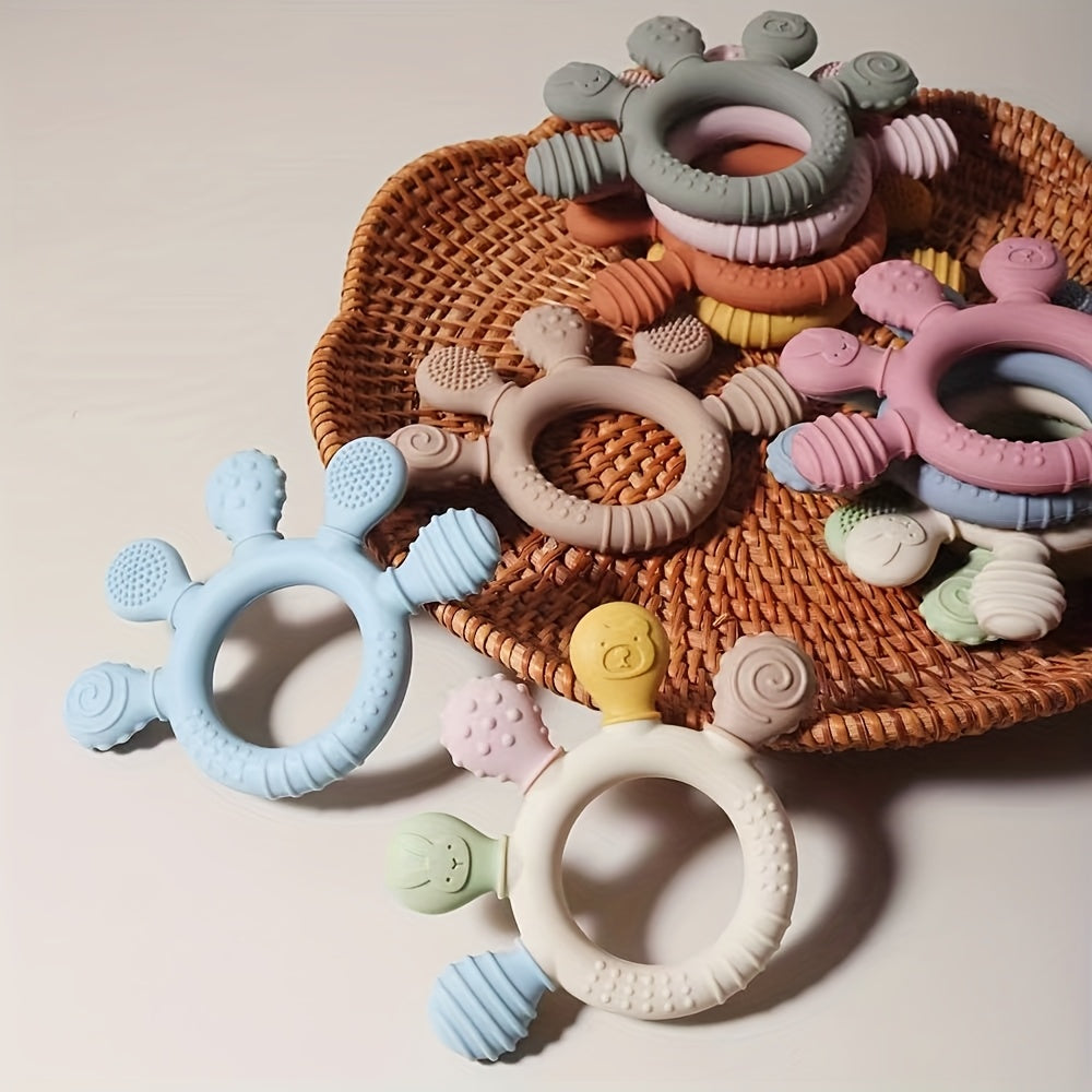 Baby Teething Toys, Baby Teething Gel, Food Grade Teething Gel, BPA Free, Baby Care Rings, Toys, Children's Gifts, Newborn Accessories