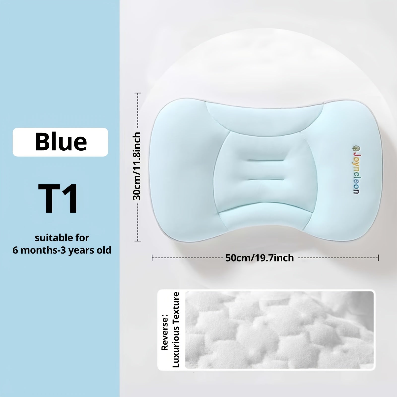 Hypoallergenic Baby Pillow Hypoallergenic Polyester and TPE Filling - Baby Pillow, 30x50cm, Green, Blue, Pink - Perfect for Christmas, Halloween, New Year & Easter Gifts