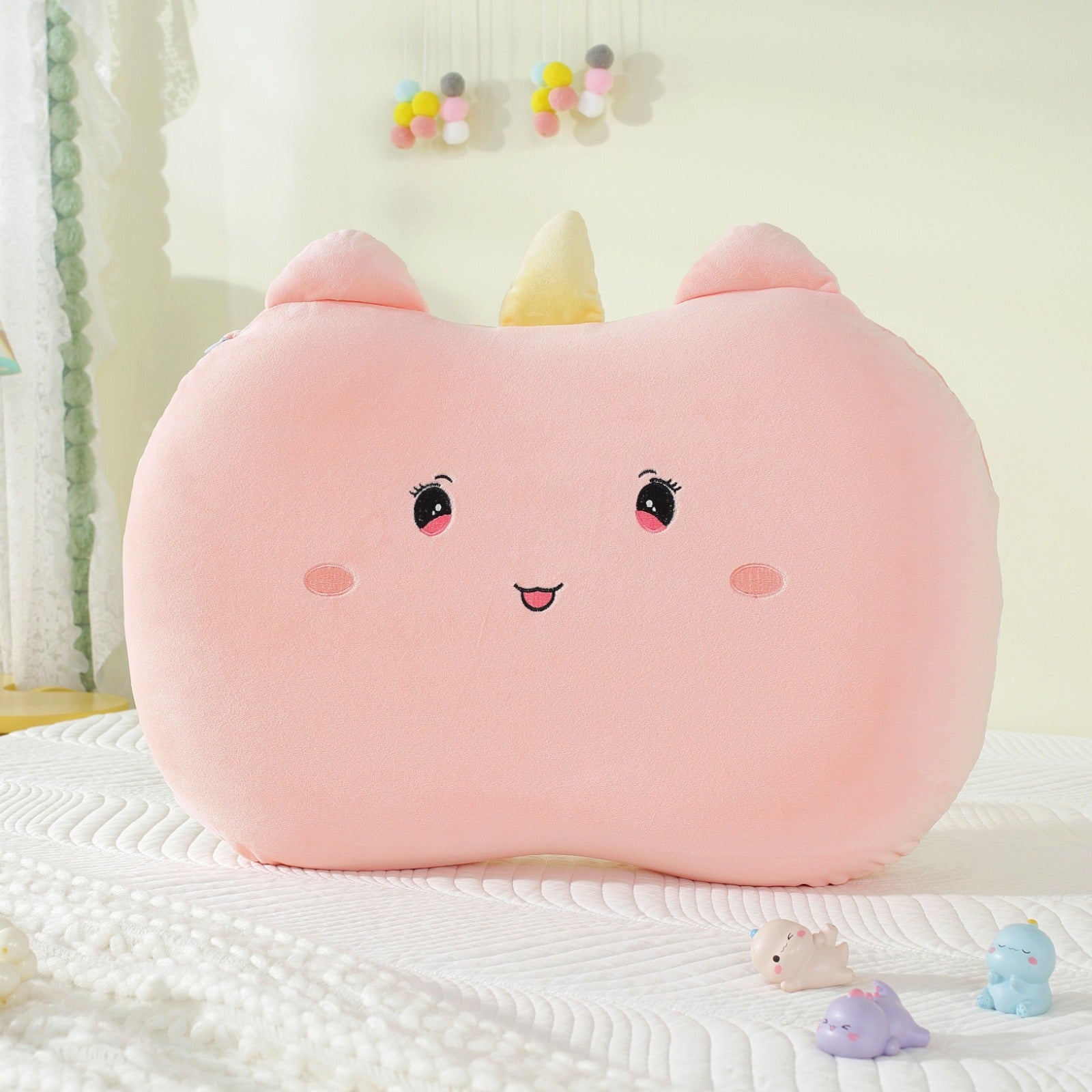 Cartoon cat belly, sleeping pillow, cute pillow, soft, memory pillow core