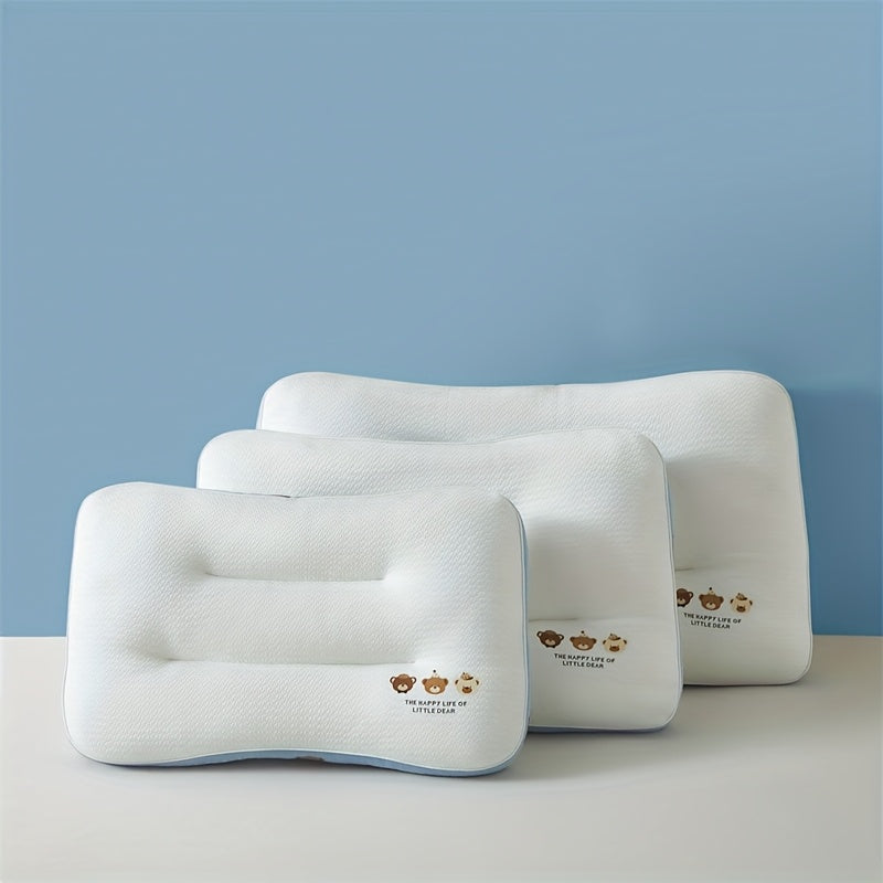 1pc Adorable Bear Pillow 1pc Soft, Ergonomic Bear-Shaped Parenting Pillow | Breathable, High Resilience Support, Multi-Use, Perfect Gift for Parents, Quilted Polyester Cove