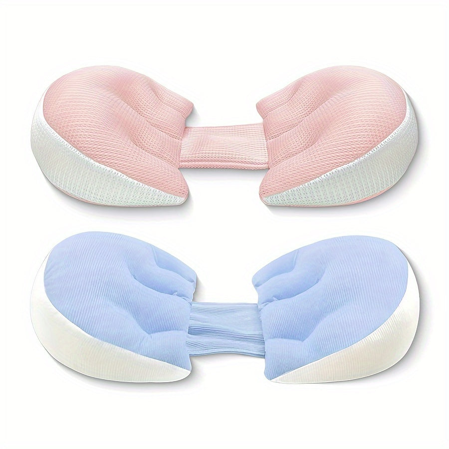 Adjustable U-Shaped Maternity Pillow - Medium Soft Polyester Fiber with Back, Lumbar & Belly Support - Multifunctional Pregnancy Sleeping Aid Cushion for Enhanced Comfort