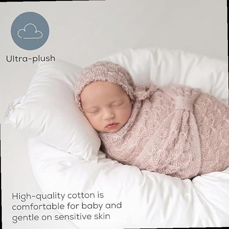 First Landings Newborn Photography Posing Pillows Baby Announcement Ideas Gender Neutral Photo Props for Infants Photography Pillow Set 4 Pack