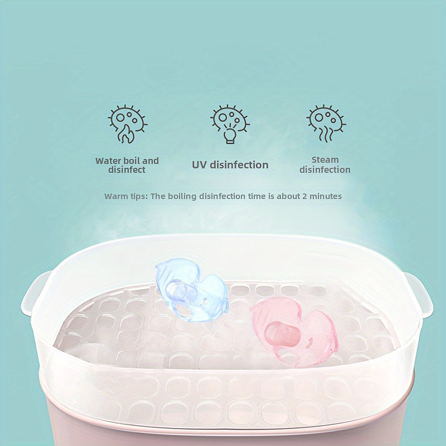 Ultra-Light Silicone Pacifier With Dust-proof Case, 0-6 Months, 100% BPA-free Silicone, Symmetrical One-Piece Design, 2 Pack, Blue&Pink