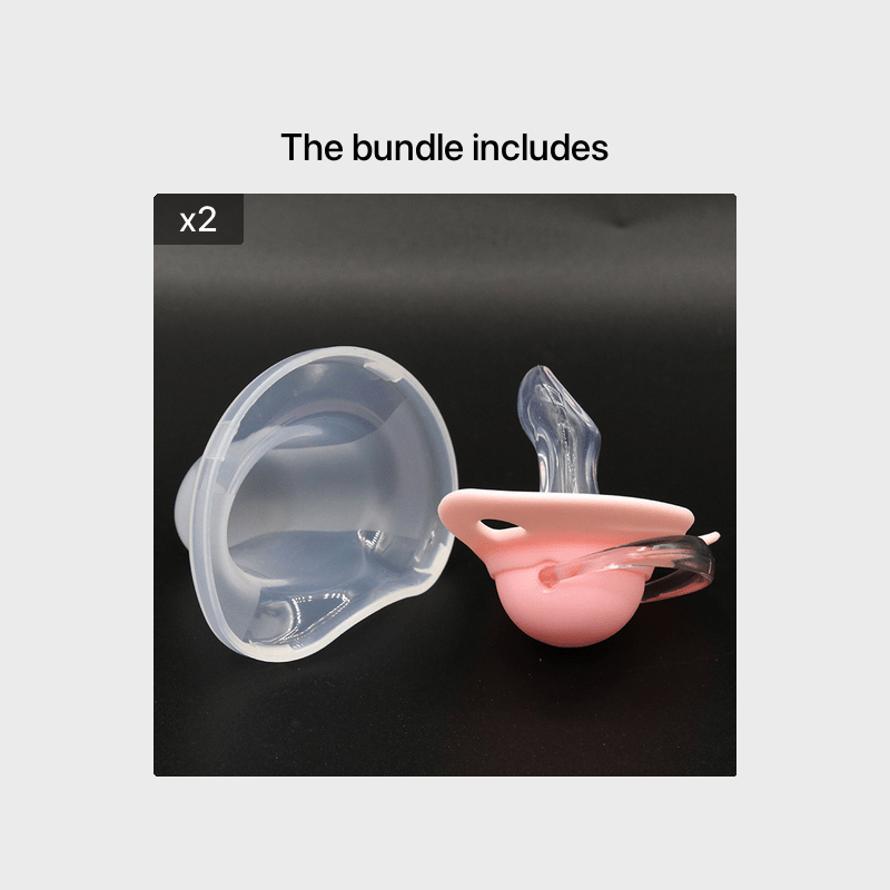 2 Options Matte Surface Baby Pacifier with Cover, Thumb & Cherry Round Shape Soother Pacifiers for Boy and Girl, Christmas Thanksgiving Day Gift