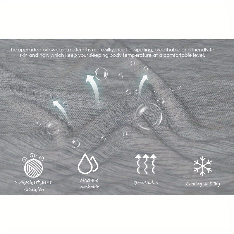 Cooling Pregnancy Pillow Maternity Pillow for Pregnant Women C Shaped for Side Sleeping Cooling Silky Grey