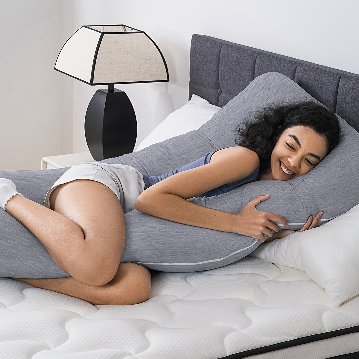 Classic U-Shaped Maternity Body Pillow - 55\