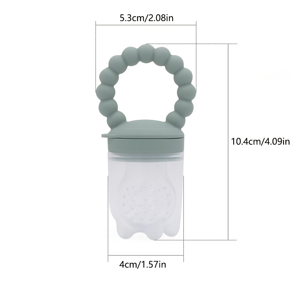 7pcs Fruit Feeding Pacifier with 6 Extra Replaceable Food Bags, Food Grade Silicone, Christmas Gift