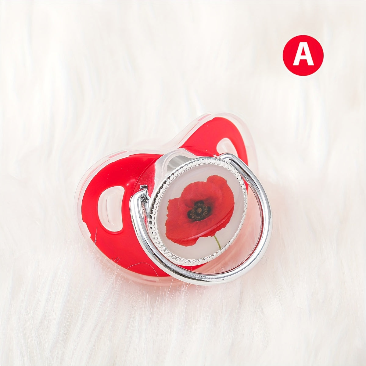 1pc of pacifier with colorful flower pattern design, dustproof nipple cover, free of phthalates, easy to use, soft and comfortable, safe product, suitable for boys and girls, with multiple choices, making it the perfect gift for children