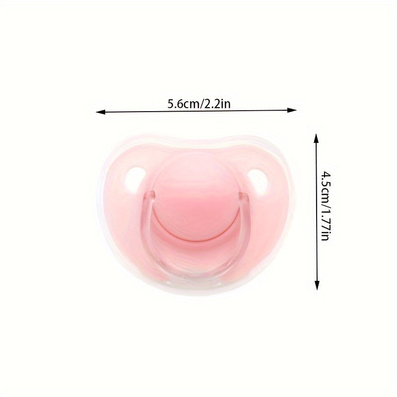 2 Options Matte Surface Baby Pacifier with Cover, Thumb & Cherry Round Shape Soother Pacifiers for Boy and Girl, Christmas Thanksgiving Day Gift