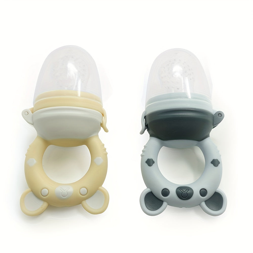 Silicone Fruit And Vegetable Feeding Pacifier for Infants 0-3 Years - Food-Grade with Fresh Feeder And Breastmilk Popsicle Mold Features